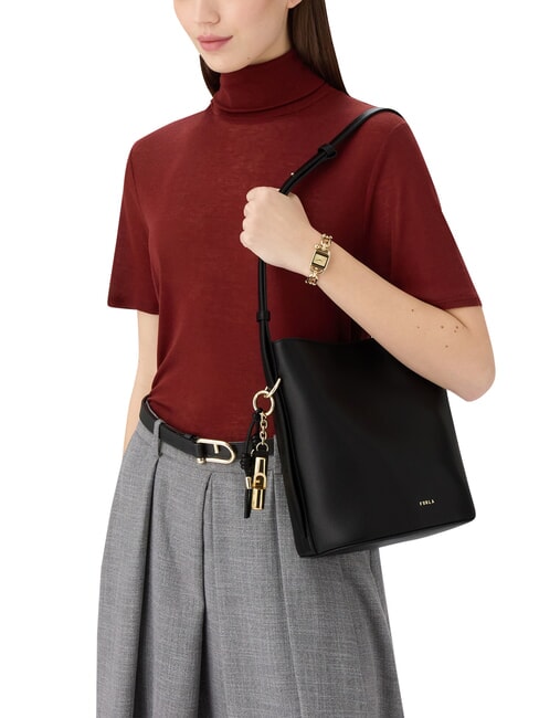 ROXIE Sac bandouli&egrave;re en cuir Noir - Sacs pour Femme