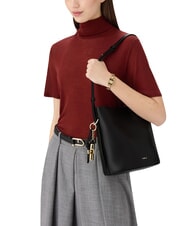 FURLA ROXIE Sac bandouli&egrave;re en cuir Noir - Sacs pour Femme - 2