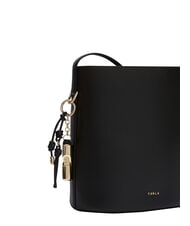 FURLA ROXIE Sac bandouli&egrave;re en cuir Noir - Sacs pour Femme - 4