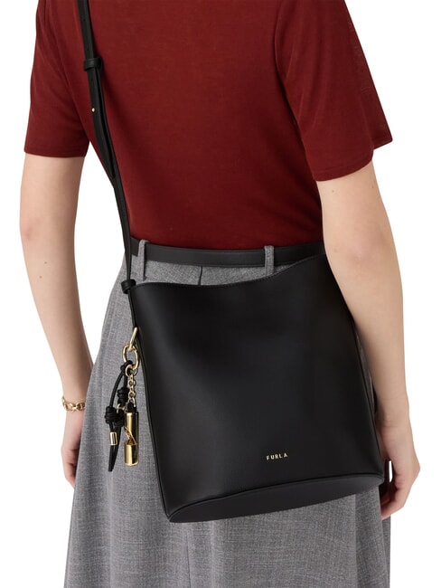 ROXIE Sac bandouli&egrave;re en cuir Noir - Sacs pour Femme