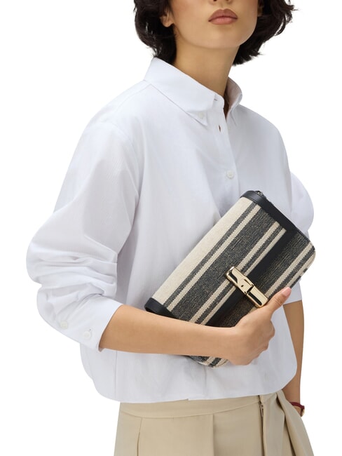 IRIDE Sac bandouli&egrave;re en cuir tons indigo - Sacs pour Femme