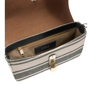 FURLA IRIDE Sac bandouli&egrave;re en cuir tons indigo - Sacs pour Femme - 6