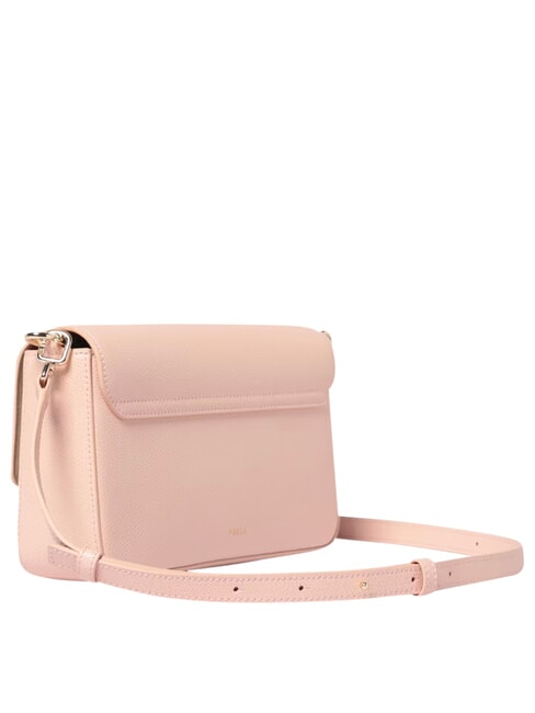 IRIDE  Sac &agrave; bandouli&egrave;re en cuir rose poudr&eacute; - Sacs pour Femme