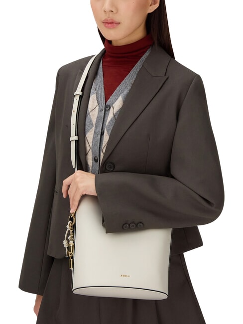 ROXIE Sac bandouli&egrave;re en cuir CR&Egrave;ME - Sacs pour Femme