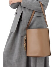 FURLA ROXIE Sac bandouli&egrave;re en cuir caramel au beurre - Sacs pour Femme - 3