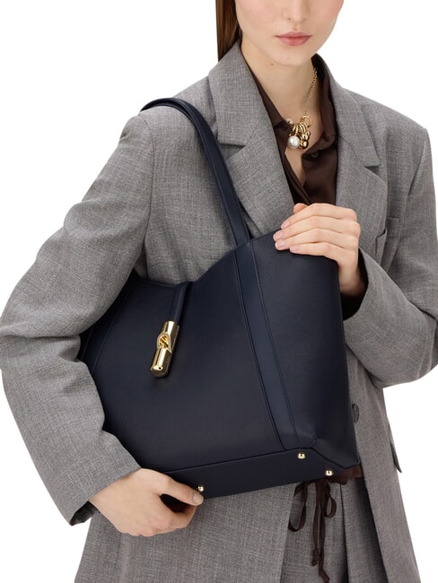 GOCCIA Sac &agrave; bandouli&egrave;re en cuir bleu encre - Sacs pour Femme