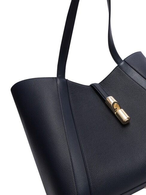 GOCCIA Sac &agrave; bandouli&egrave;re en cuir bleu encre - Sacs pour Femme