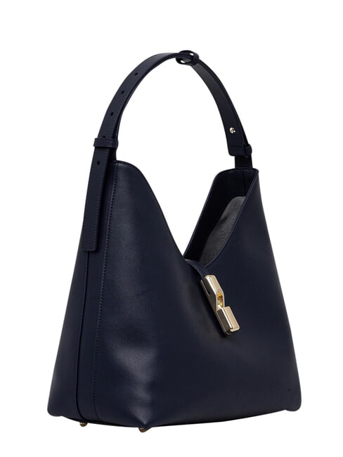 GOCCIA Sac bandouli&egrave;re en cuir bleu encre - Sacs pour Femme