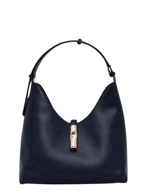 GOCCIA Sac bandouli&egrave;re en cuir bleu encre - Sacs pour Femme