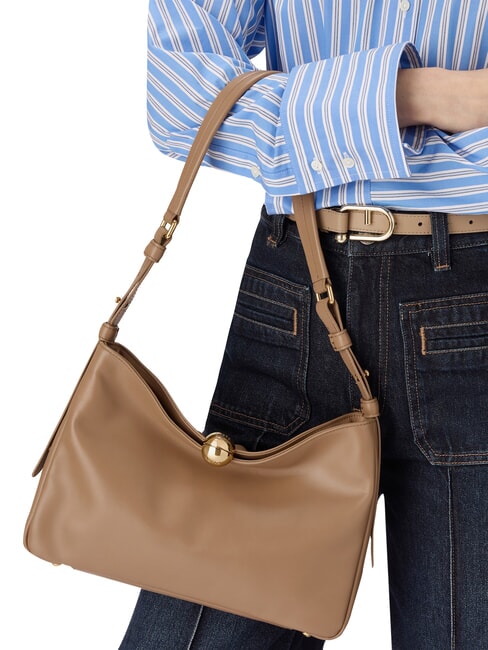 SFERA SOFT  Sac bandouli&egrave;re en cuir caramel au beurre - Sacs pour Femme