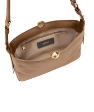 FURLA SFERA SOFT  Sac bandouli&egrave;re en cuir caramel au beurre - Sacs pour Femme - 6