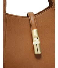 FURLA GOCCIA Sac &agrave; bandouli&egrave;re en cuir Brandy - Sacs pour Femme - 5
