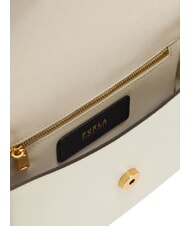 FURLA MOONLIGHT Mini sac &agrave; bandouli&egrave;re CR&Egrave;ME - Sacs pour Femme - 7