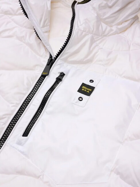 WAVE Doudoune courte matelass&eacute;e &agrave; capuche blanc optique - Doudounes homme