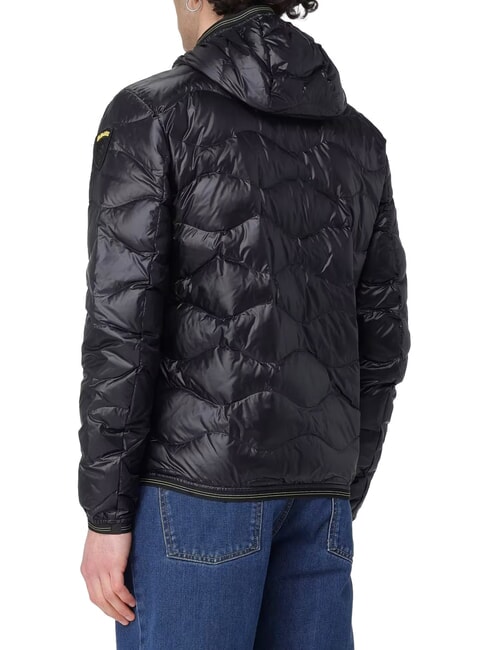 WAVE Doudoune courte matelass&eacute;e &agrave; capuche noir - Doudounes homme