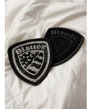 BLAUER CAMELIA Doudoune courte matelass&eacute;e &agrave; capuche Blanc comme neige - Doudounes femme - 4