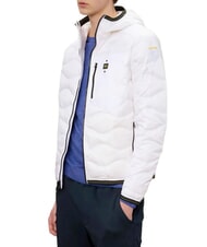 BLAUER WAVE Doudoune courte matelass&eacute;e &agrave; capuche blanc optique - Doudounes homme - 4