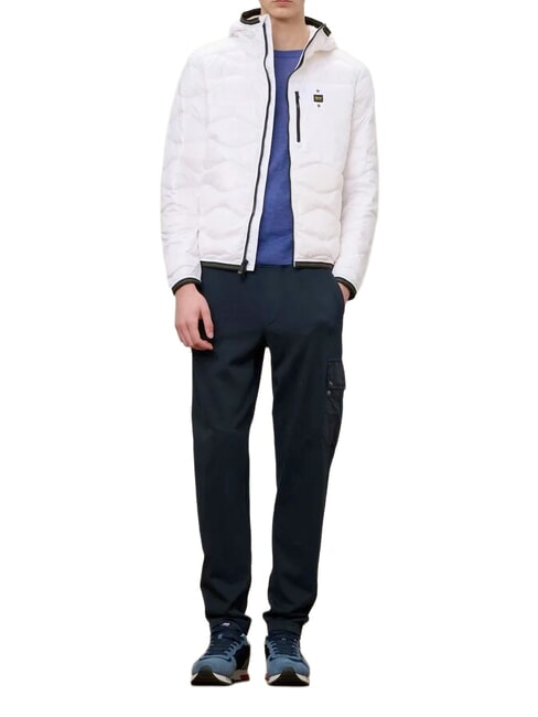 WAVE Doudoune courte matelass&eacute;e &agrave; capuche blanc optique - Doudounes homme