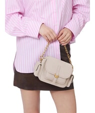 COCCINELLE CAMPUS  Mini sac bandouli&egrave;re en cuir LAMBSKIN BLANC - Sacs pour Femme - 2