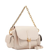COCCINELLE CAMPUS  Mini sac bandouli&egrave;re en cuir LAMBSKIN BLANC - Sacs pour Femme - 3
