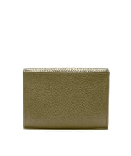 COCCINELLE METALLIC SOFT Porte-cartes en cuir martel&eacute; vert laurier - Portefeuilles Femme - 3