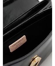 COCCINELLE DEW SHINY CALF Mini sac bandouli&egrave;re Noir - Sacs pour Femme - 4