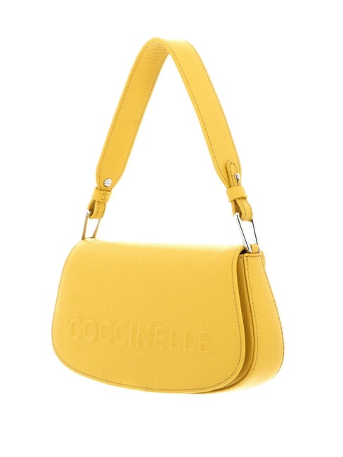 MYRTHA MAXI LOG Sac bandouli&egrave;re en cuir avec bandouli&egrave;re ensoleill&eacute; - Sacs pour Femme