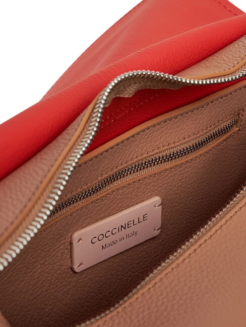 RAQUEL L Sac &agrave; bandouli&egrave;re en cuir noir rouge - Sacs pour Femme