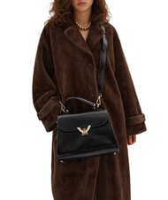 COCCINELLE DEW SHINY CALF Sac &agrave; main avec bandouli&egrave;re Noir - Sacs pour Femme - 2