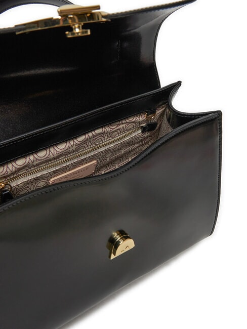 DEW SHINY CALF Sac &agrave; main avec bandouli&egrave;re Noir - Sacs pour Femme