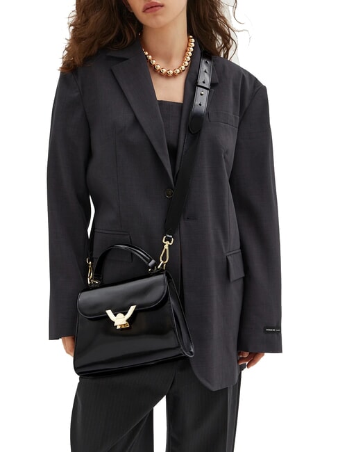 DEW SHINY CALF Sac &agrave; main avec bandouli&egrave;re Noir - Sacs pour Femme