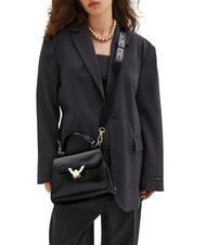 COCCINELLE DEW SHINY CALF Sac &agrave; main avec bandouli&egrave;re Noir - Sacs pour Femme - 2