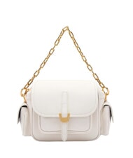 COCCINELLE CAMPUS  Mini sac bandouli&egrave;re en cuir blanc - Sacs pour Femme - 4