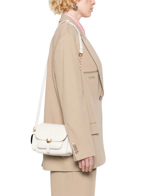 CAMPUS  Mini sac bandouli&egrave;re en cuir blanc - Sacs pour Femme