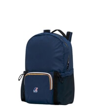 KWAY LE VRAI 4.0 MICHEL Sac &agrave; dos pliable insigne bleu - Sacs &agrave; dos pour l'&Eacute;cole & les Loisirs - 3