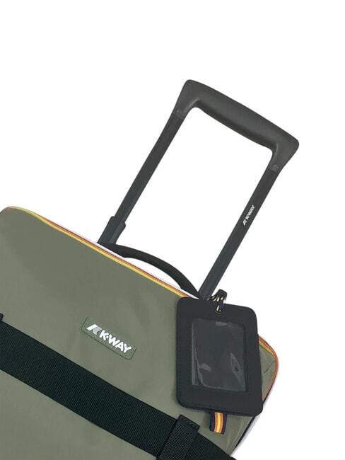 BLOSSAC  Chariot &agrave; bagages &agrave; main &eacute;tanche lichen vert-noir p - Valises cabine