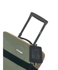 KWAY BLOSSAC  Chariot &agrave; bagages &agrave; main &eacute;tanche lichen vert-noir p - Valises cabine - 5