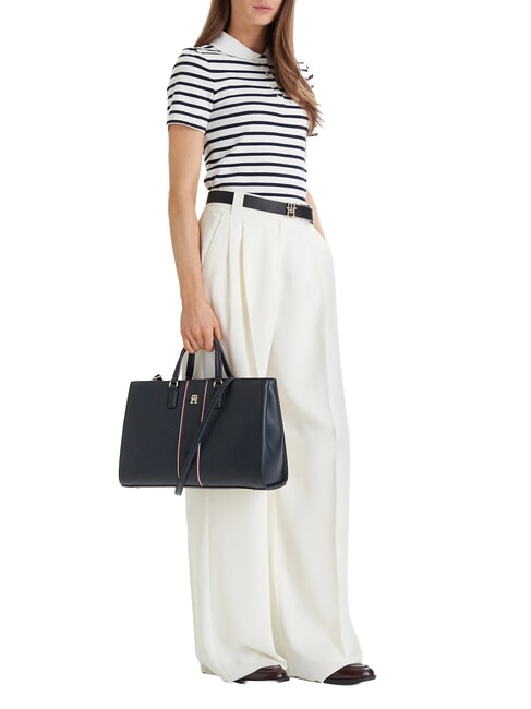 TH DAILY Sac &agrave; main avec bandouli&egrave;re bleu de l'espace - Sacs pour Femme