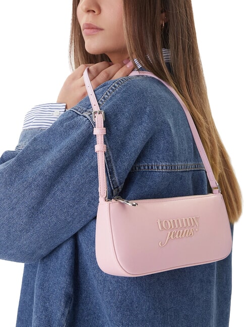 TJ MUST sac bandouli&egrave;re rose poussi&egrave;re de perle - Sacs pour Femme