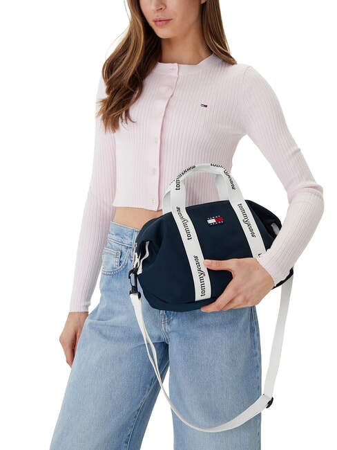 TJ ESS DAILY Sac &agrave; main avec bandouli&egrave;re marine nuit noire - Sacs pour Femme