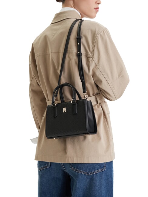 TH DAILY Sac &agrave; main avec bandouli&egrave;re le noir - Sacs pour Femme