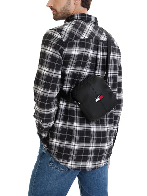 TJ ESS DAILY PU sac bandouli&egrave;re le noir - Sacs en Bandouli&egrave;res pour Homme