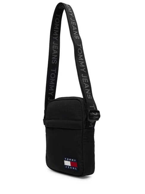 TJ ESS DAILY Sac en nylon recycl&eacute; le noir - Sacs en Bandouli&egrave;res pour Homme