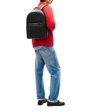 TOMMY HILFIGER TH FOUNDATION Sac &agrave; dos le noir - Sacs &agrave; dos pour l'&Eacute;cole & les Loisirs - 4