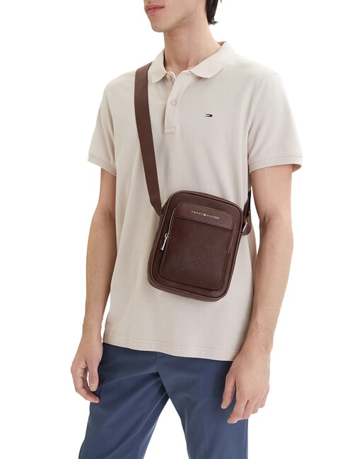 TH FLAG MONOGRAM sac bandouli&egrave;re caf&eacute; en grains - Sacs en Bandouli&egrave;res pour Homme