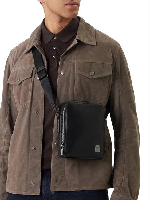 HARDWARE EMBLEM sac bandouli&egrave;re sur noir - Sacs en Bandouli&egrave;res pour Homme