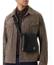 CALVIN KLEIN HARDWARE EMBLEM sac bandouli&egrave;re sur noir - Sacs en Bandouli&egrave;res pour Homme - 4