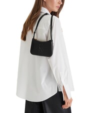 CALVIN KLEIN BOLD MONOGRAM Mini sac bandouli&egrave;re sur noir - Sacs pour Femme - 2