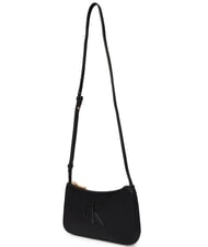CALVIN KLEIN BOLD MONOGRAM Mini sac bandouli&egrave;re sur noir - Sacs pour Femme - 4
