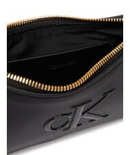 CALVIN KLEIN BOLD MONOGRAM Mini sac bandouli&egrave;re sur noir - Sacs pour Femme - 5